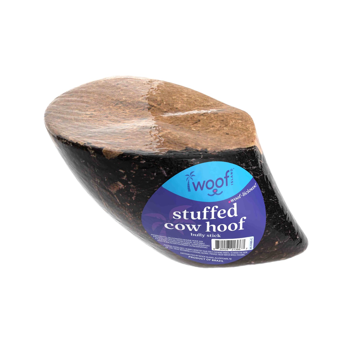 Bully Stick Stuffed Cow Hoof – Long-Lasting Natural Boredom Buster