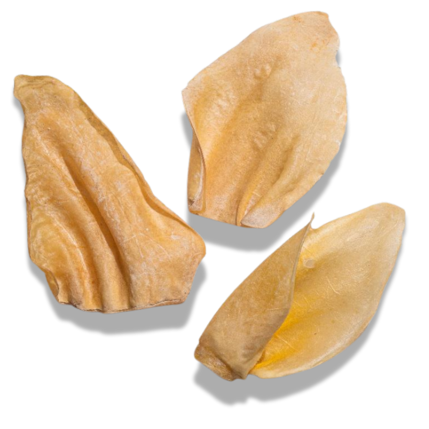 White Cow Ear Dog Chews – Clean, Low-Fat & Stain-Free Natural Treat