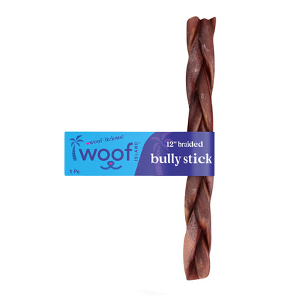 12" Braided Bully Stick