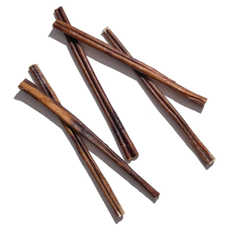 Woof Island Standard Beef Bully Stick, All Natural Single Ingredient Rawhide-Free Dog Chew for Aggressive Chewers 12 Inch