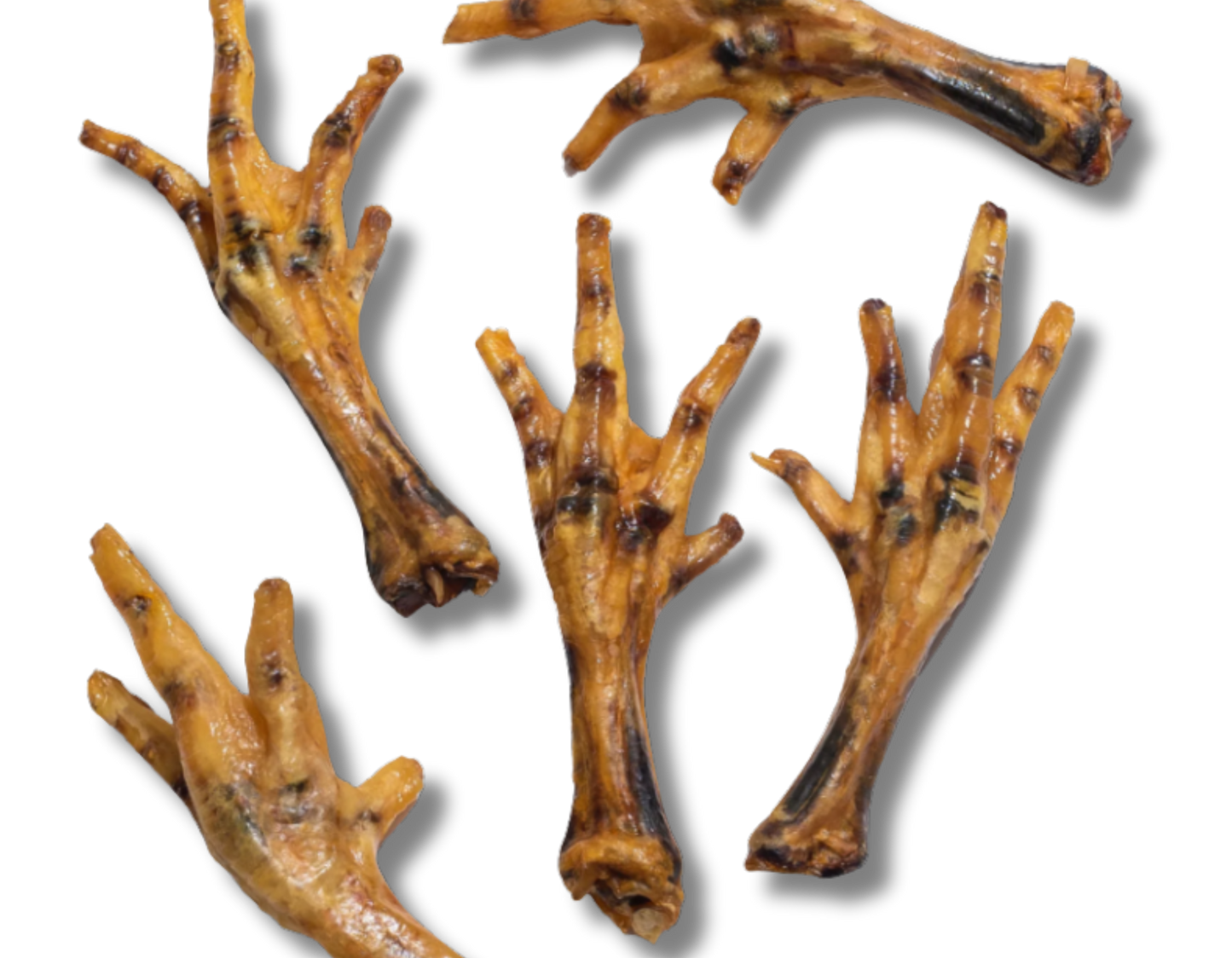 All-Natural Chicken Feet Dog Treats (Crispy + Crunchy) 50 Pieces