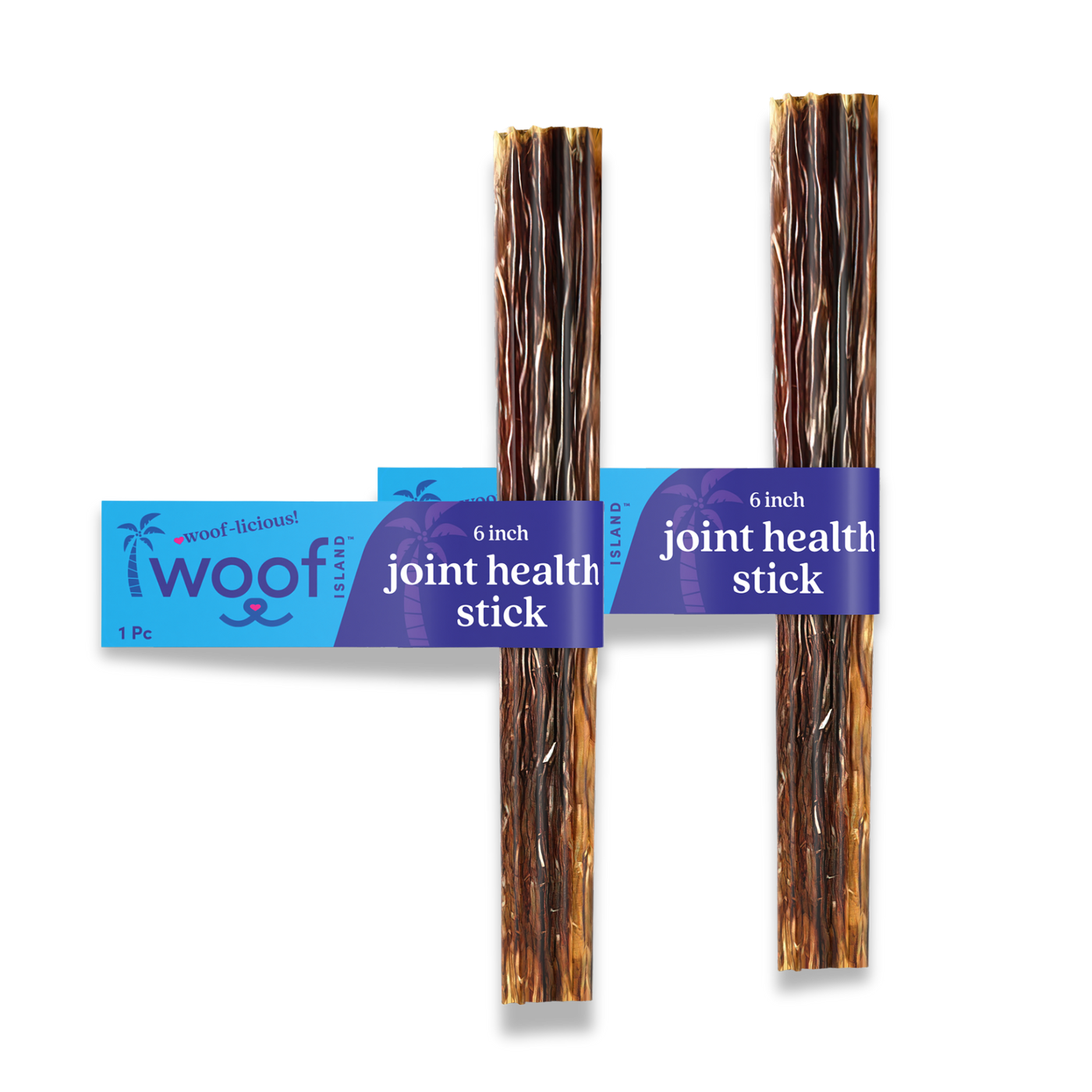Woof Island Beef Gullet Joint Health Dog Chew, Rawhide-Free, High-Protein Natural Chew for Dogs 6 Inch