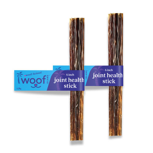 Woof Island Beef Gullet Joint Health Dog Chew, Rawhide-Free, High-Protein Natural Chew for Dogs 6 Inch