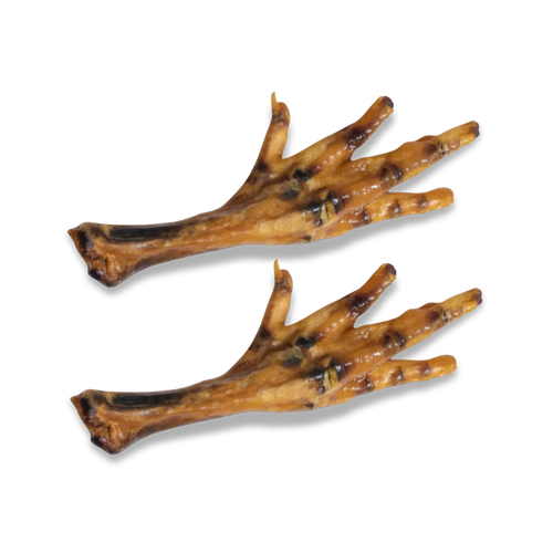 Woof Island Natural Chicken Feet Dog Chew, High-Protein Crunchy Joint Support & Dental Treat for Dogs