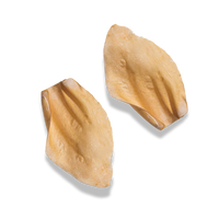 Woof Island Natural Cow Ear Dog Chew, Low-Fat Crunchy Pig Ear Alternative for Dogs