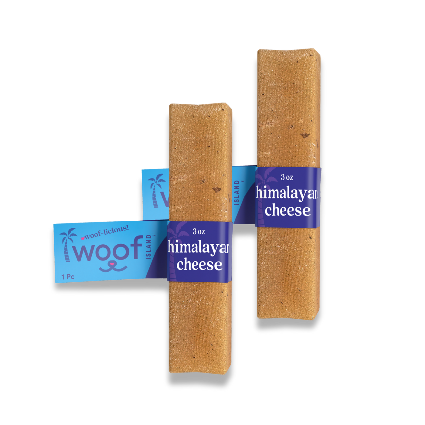 Woof Island Himalayan Yak Cheese Dog Chew, 100% Lactose-Free, Grain-Free & Long-Lasting Hard Cheese Chew 3–4 oz
