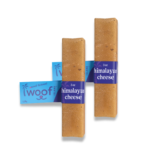 Woof Island Himalayan Yak Cheese Dog Chew, 100% Lactose-Free, Grain-Free & Long-Lasting Hard Cheese Chew 3–4 oz