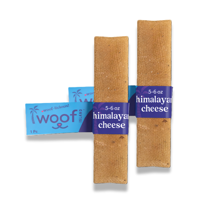 Woof Island Himalayan Yak Cheese Dog Chew, 100% Lactose-Free, Grain-Free & Long-Lasting Hard Cheese Chew 5–6 oz