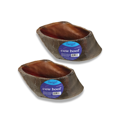 Woof Island Natural Cow Hoof No Filling, Extra Tough Long-Lasting Natural Dog Chew for Aggressive Chewers