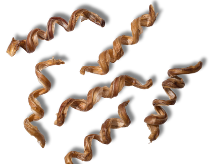 6-Inch Spiral Beef Collagen Sticks for Dogs – Natural Rawhide-Free Chew