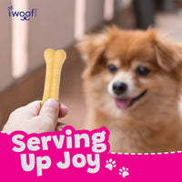Woof Island Coconut Bone Dog Chew, Rawhide-Free & Highly Digestible Dental Treat for Dogs