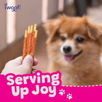 Woof Island Coconut Twist Stick with Chicken Dog Chew, Rawhide-Free & Highly Digestible Dental Treat for Dogs