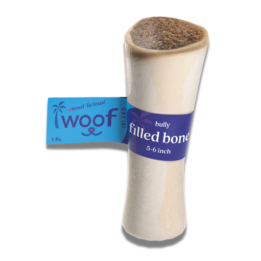 5-6 Inch Bully Stick Filled Bone for Dogs – Long-Lasting Natural Chew