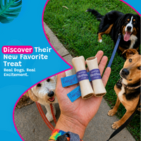 Woof Island Peanut Butter Filled Bone Dog Chew, Long-Lasting Natural Bone for Aggressive Chewers 5–6 Inch