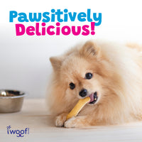 Woof Island Coconut Bone Dog Chew, Rawhide-Free & Highly Digestible Dental Treat for Dogs