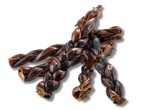 Woof Island Braided Joint Health Beef Gullet Stick, Natural Collagen-Rich Rawhide-Free Dog Chew 6 Inch