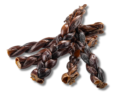 6-Inch Braided Joint Health Sticks for Dogs – Natural Rawhide-Free Beef Gullet