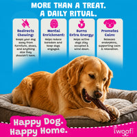 Woof Island Beef Gullet Joint Health Dog Chew, Rawhide-Free, High-Protein Natural Chew for Dogs 6 Inch
