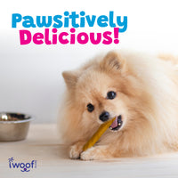 Woof Island Coconut & Banana Pork Rolls with Real Chicken Dog Chew, Rawhide-Free & Highly Digestible Dental Treat for Dogs