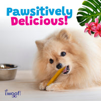 Woof Island Smoked Kalua Pork Rolls with Pineapple, High-Protein Dog Chews
