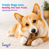 Woof Island Marrow Bone Dog Chew, Long-Lasting Natural Beef Bone for Aggressive Chewers 6 Inch