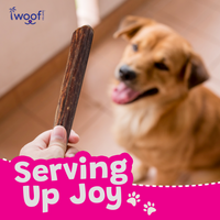 Woof Island Beef Gullet Joint Health Dog Chew, Rawhide-Free, High-Protein Natural Chew for Dogs 6 Inch