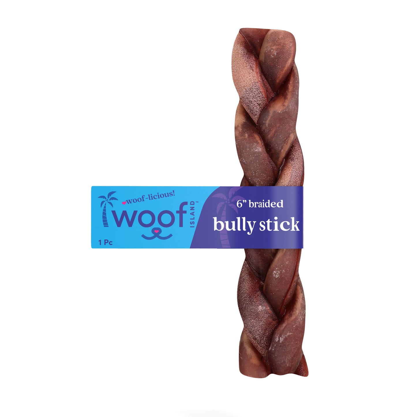 6" Braided Bully Stick