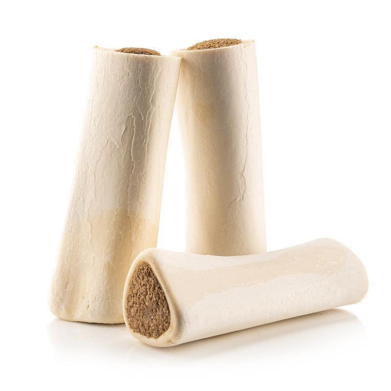 Woof Island Cheese & Bacon Filled Bone Dog Chew, Long-Lasting Natural Bone for Aggressive Chewers 5–6 Inch