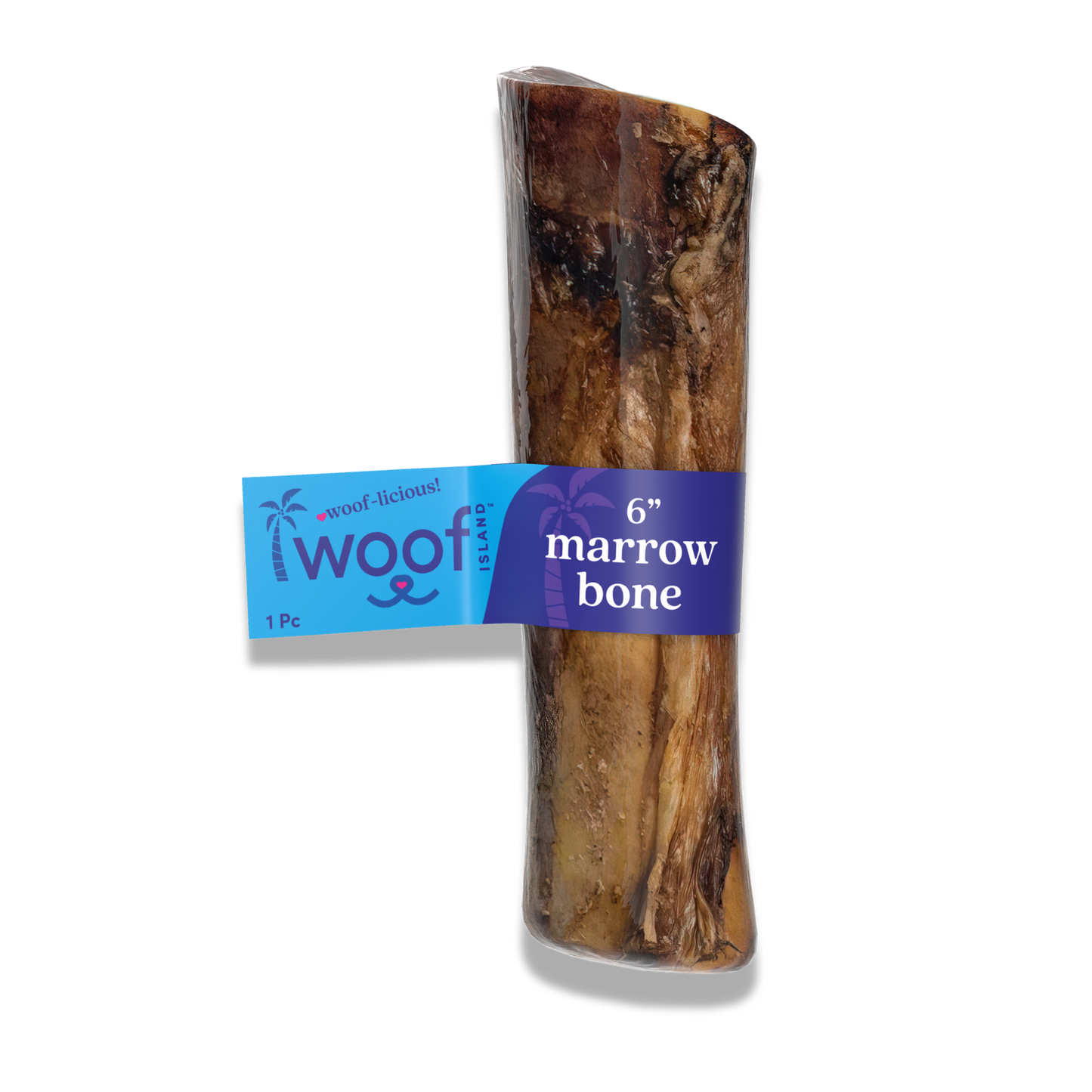 6-Inch Meaty Marrow Bone for Dogs – Slow-Roasted Natural Chew