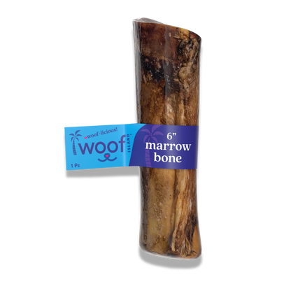 6-Inch Meaty Marrow Bone for Dogs – Slow-Roasted Natural Chew