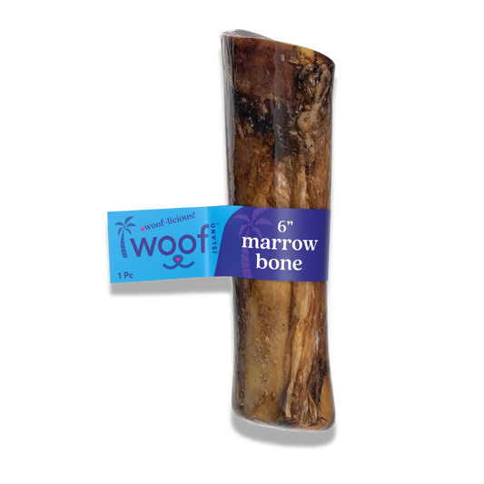 6-Inch Meaty Marrow Bone for Dogs – Slow-Roasted Natural Chew