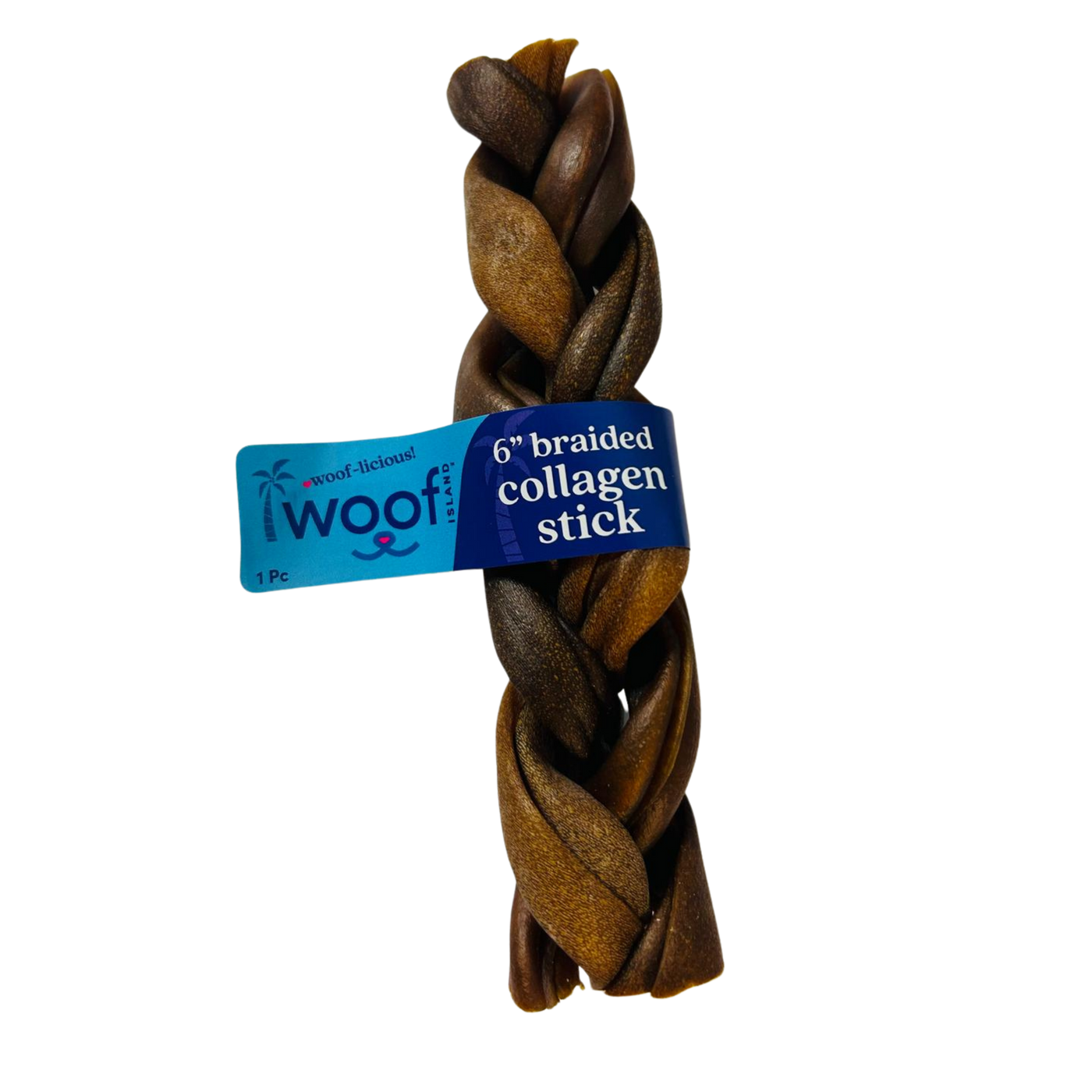 braided collagen  stick dog treat
