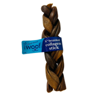 braided collagen  stick dog treat