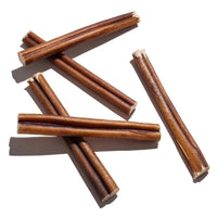 Woof Island Standard Beef Bully Stick, All Natural Single Ingredient Rawhide-Free Dog Chew for Aggressive Chewers 6 Inch