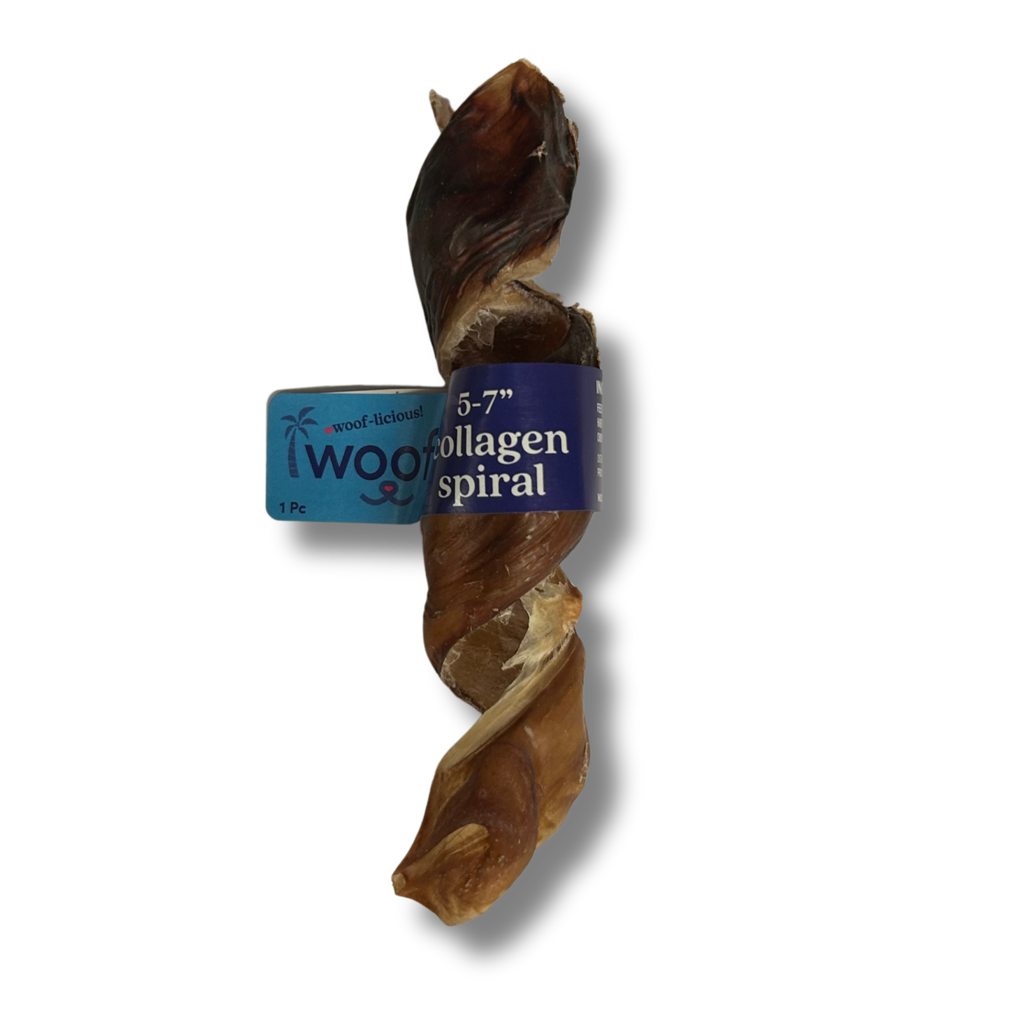 6-Inch Spiral Beef Collagen Sticks for Dogs – Natural Rawhide-Free Chew
