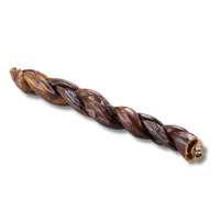 Woof Island Braided Beef Collagen Dog Chew, Long-Lasting Natural Collagen Chew for Aggressive Chewers 12 Inch