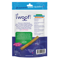 Woof Island Coconut & Banana Pork Rolls with Real Chicken Dog Chew, Rawhide-Free & Highly Digestible Dental Treat for Dogs