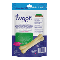 Woof Island Coconut Bone Dog Chew, Rawhide-Free & Highly Digestible Dental Treat for Dogs