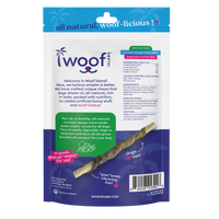 Woof Island Coconut Mango Twist Sticks with Real Fish Skin Dog Chew, Rawhide-Free & Highly Digestible Dental Treat for Dogs