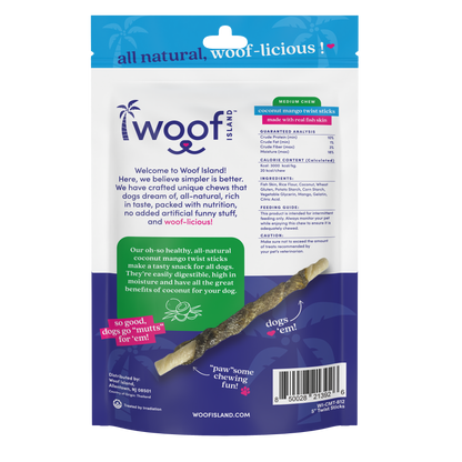 Coconut & Mango Sticks with Fish Skin 12 pcs
