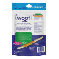 Woof Island Coconut Twist Stick with Chicken Dog Chew, Rawhide-Free & Highly Digestible Dental Treat for Dogs