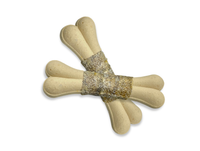 Woof Island Coconut Mango Bones with Real Fish Skin Dog Chew, Rawhide-Free & Highly Digestible Dental Treat for Dogs
