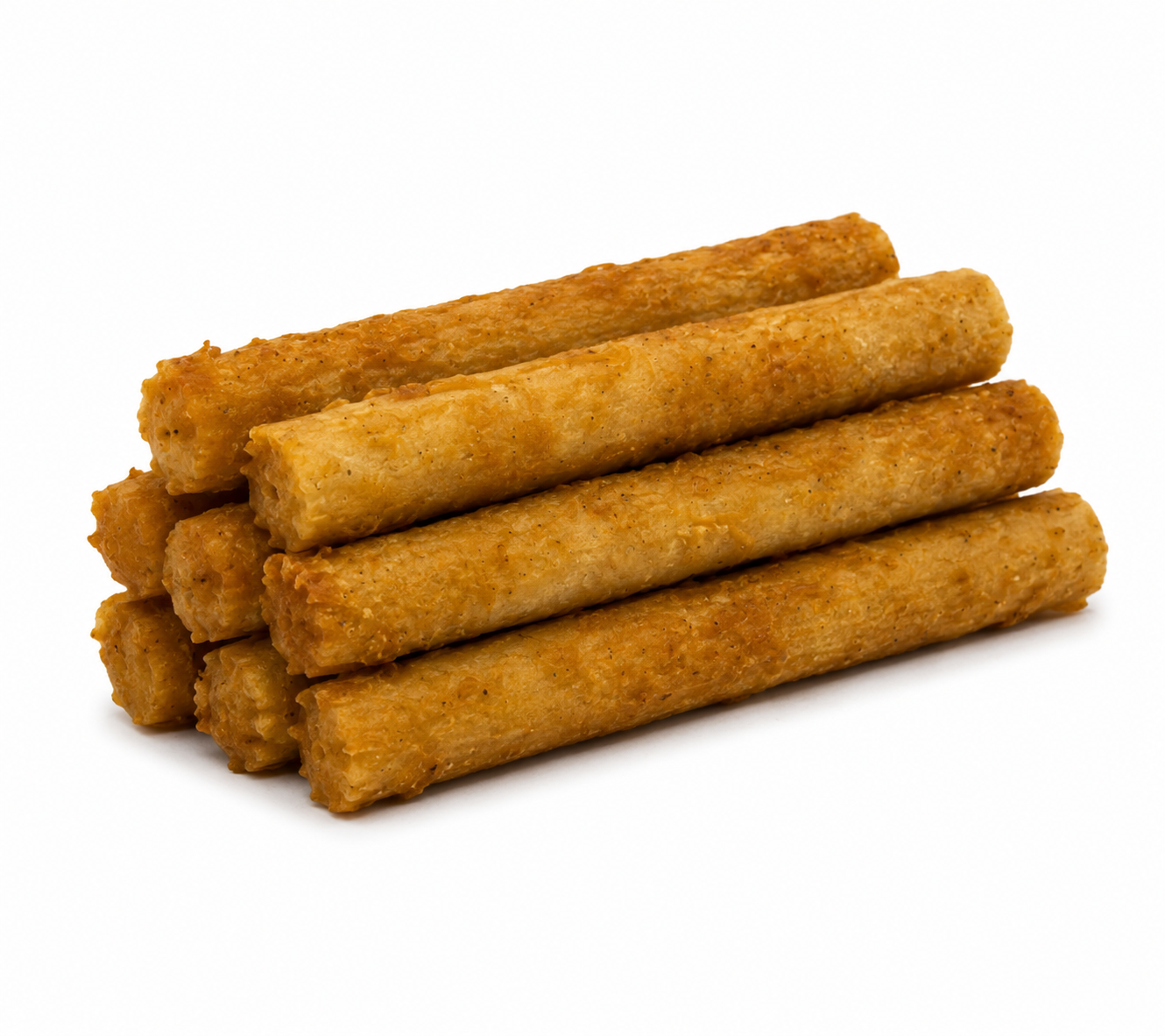 Woof Island Coconut & Banana Pork Rolls with Real Chicken Dog Chew, Rawhide-Free & Highly Digestible Dental Treat for Dogs
