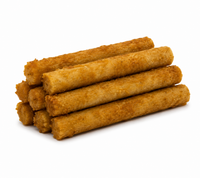 Woof Island Coconut & Banana Pork Rolls with Real Chicken Dog Chew, Rawhide-Free & Highly Digestible Dental Treat for Dogs