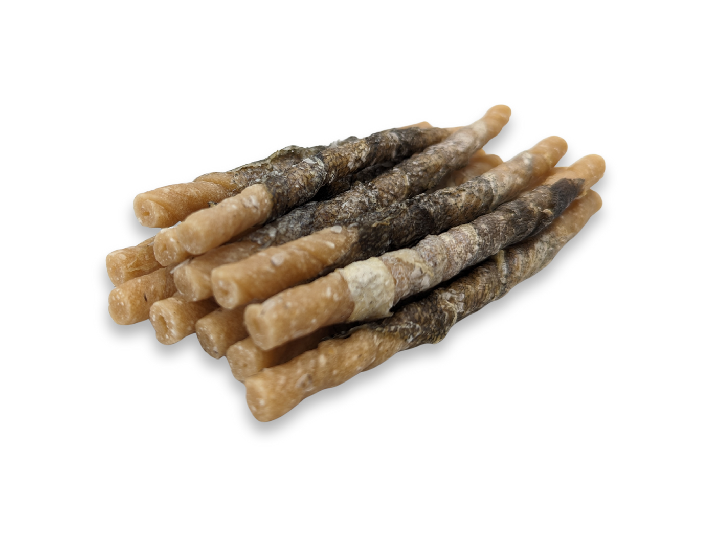 Woof Island Coconut Mango Twist Sticks with Real Fish Skin Dog Chew, Rawhide-Free & Highly Digestible Dental Treat for Dogs