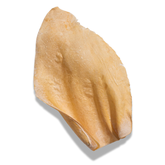 White Cow Ear Dog Chews – Clean, Low-Fat & Stain-Free Natural Treat