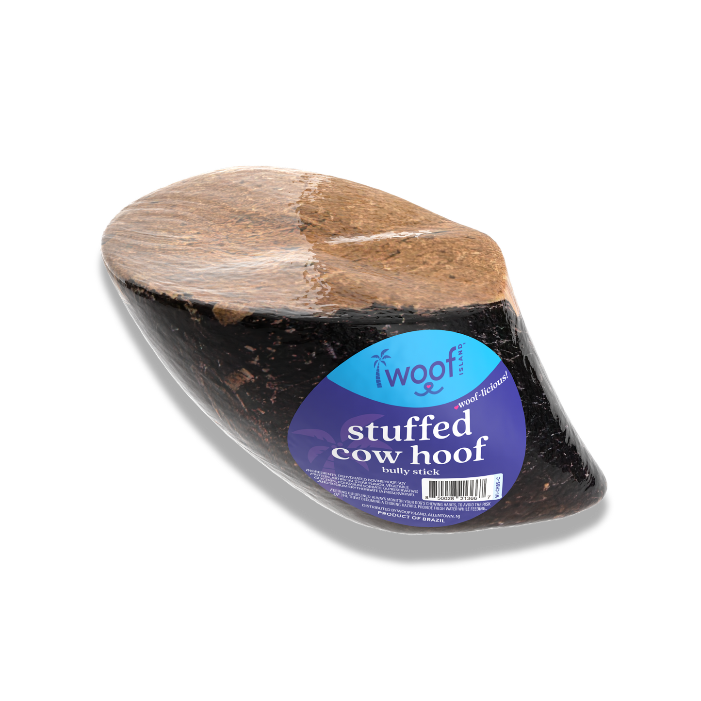 Bully Stick Stuffed Cow Hoof – Long-Lasting Natural Boredom Buster