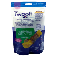 Woof Island Dried Mango Wrapped with Real Duck Dog Treats, 100% Natural, Rawhide-Free Tropical Treats for Dogs