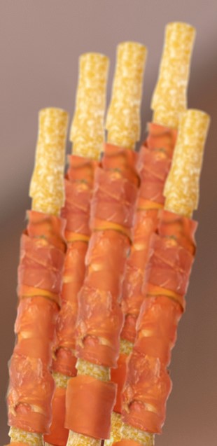 Coconut Twist Sticks with Real Chicken On Card