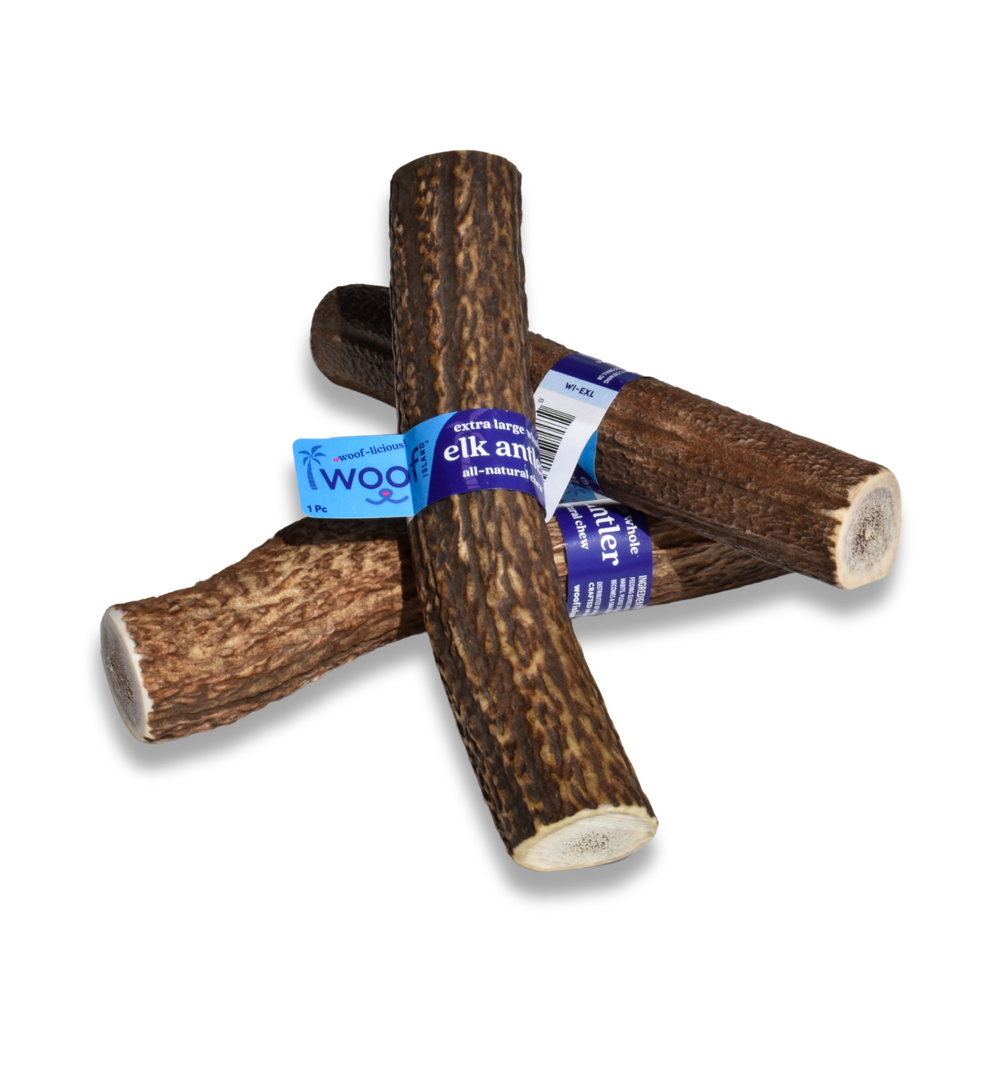Premium X-Large Elk Antler Dog Treat – Long Lasting Natural Chew - Whole or Split